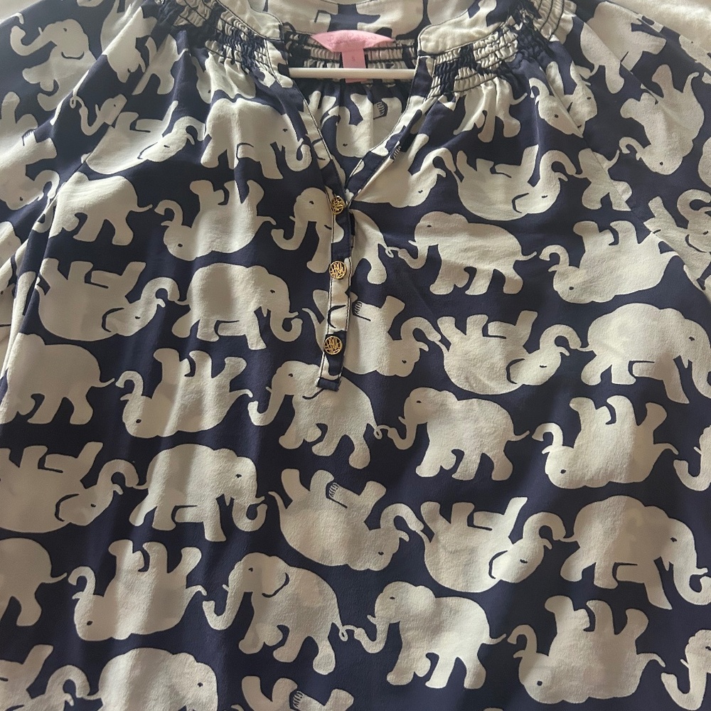 Lily Pulitzer Elsa Silk Blouse